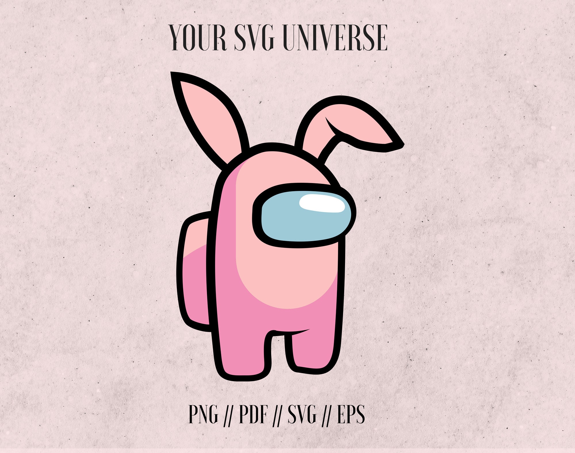 Download Among us Easter Bunny vector Among us Easter Svg files for ...