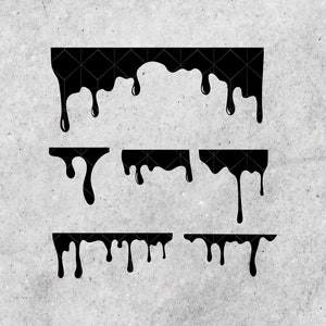 Dripping borders svg dripping svg Dripping borders cut files Dripping borders png Dripping borders image Paint drip svg Cricut