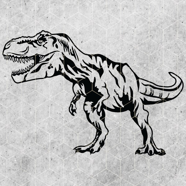 Tyrannosaurus rex svg, T-rex svg Dateien für Cricut, Trex Tyrannosaurus Rex Vektordateien, Dinosaurier-Schnittdateien, T-Rex Silhouette Print T-Shirt