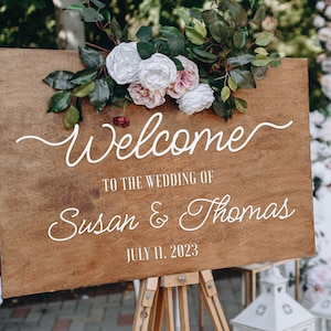 Welcome To Our Wedding Sign svg, Personalised Sign, Wedding Welcome Sign, Wedding Svg, Cutting file, Silhouette Cameo Cricut svg, Signage