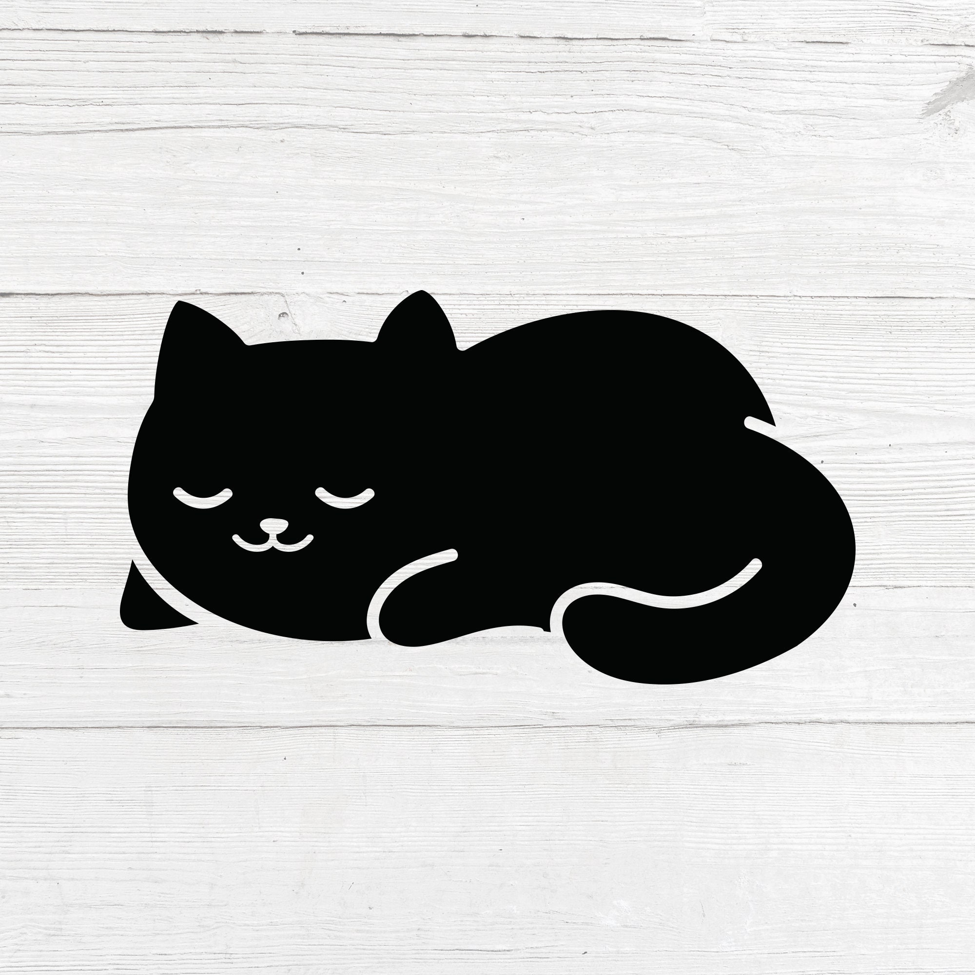 Cat Svg File for Cricut Sleepy Cat design Cute Kitten - Etsy España