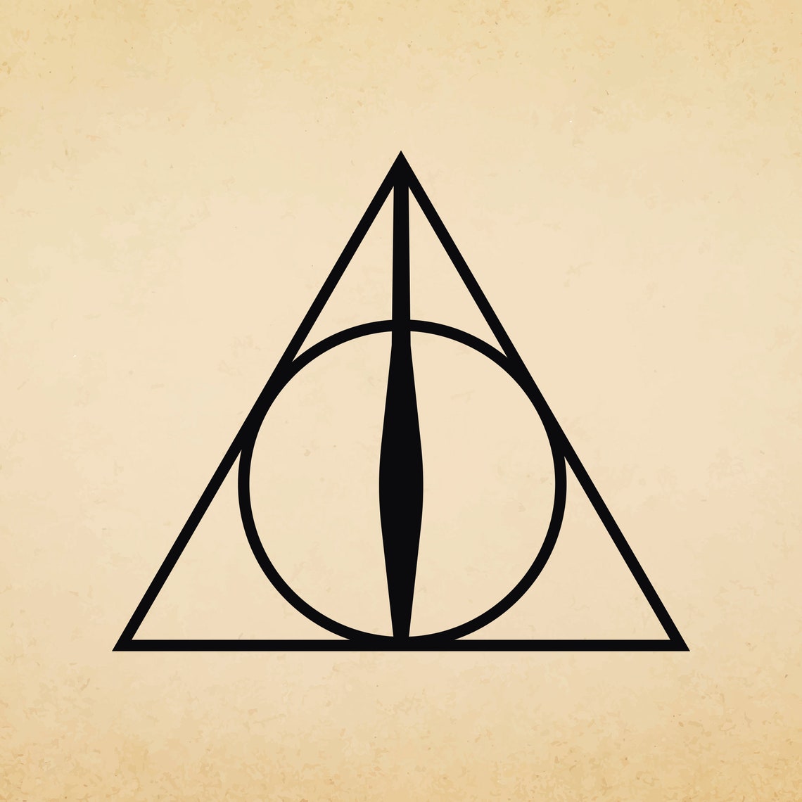Harry Potter Deathly Hallows SVG SVG files for Cricut SVG | Etsy