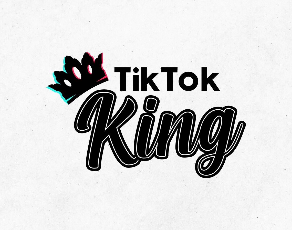 Funny TIK TOK SVG Tik Tok King Logo Svg File for Cricut Svg Etsy Finland