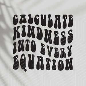 Calcule a gentileza em cada arquivo svg de equação para cricut e silhueta, Professor Png para design de sublimação, carta ondulada empilhada