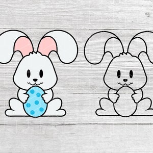 Easter Bunny - Instant Digital Download, svg, eps, png, Easter Bunny, Bunny Ears, Bunny Feet, cute easter bunny diy decoration