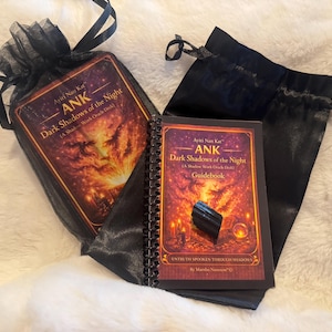 Shadow Work Oracle Deck- Haitian Ancestral Divination Cards, Tourmaline Stone & Guidebook