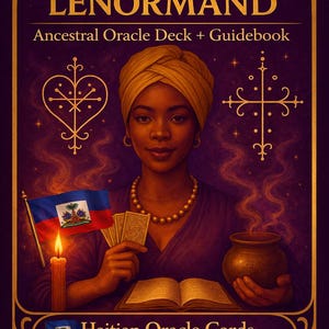 Ayiti Nan Kat Lenormand Oracle Deck - Haitian Ancestral Divination Cards for Spiritual Fortune Telling