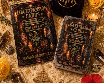Haitian Vodou Loa Oracle Cards- AYITI NAN KAT® Lwa Expansion Cards | 30  | Expansion Pack | Spiritual Divination Deck | Mambo Nanoune©