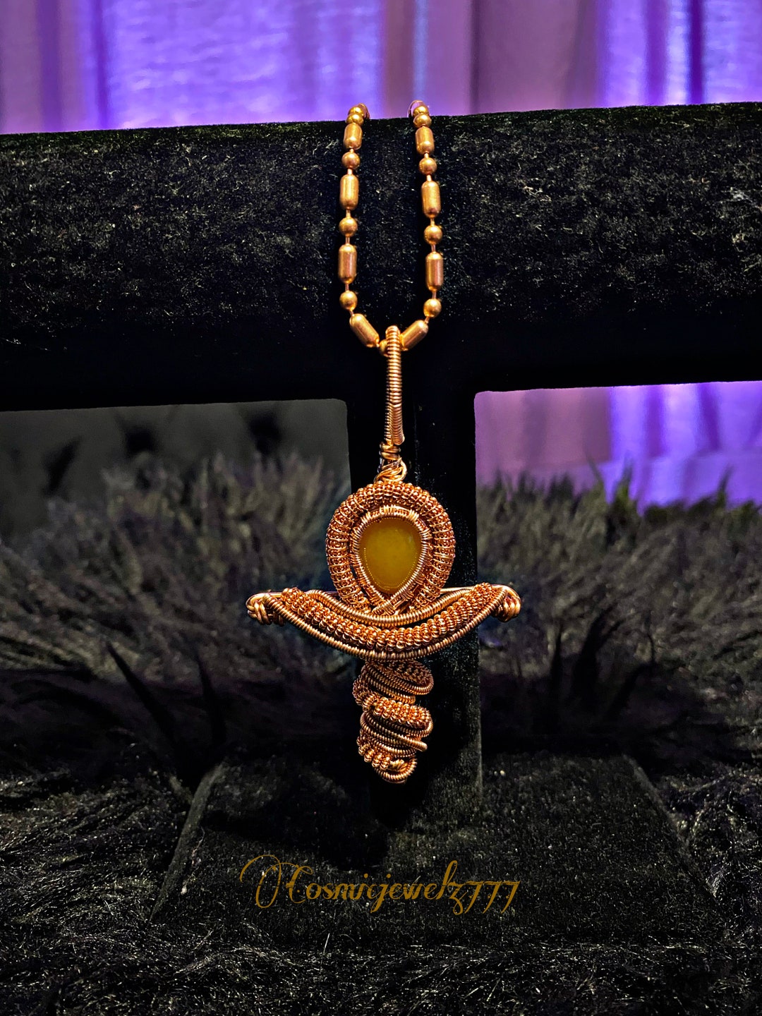 JADE Copper Jade Crystal Ankh Etsy