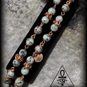 Kiwi JASPER • Copper Crystal Necklace image 4