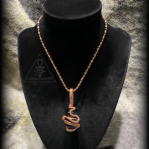 OBSIDIAN • Copper Crystal Pendant Necklace