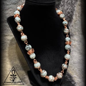 Kiwi JASPER • Copper Crystal Necklace image 3