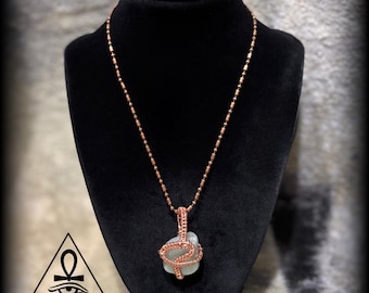 AVENTURINE • Copper Crystal Pendant Necklace