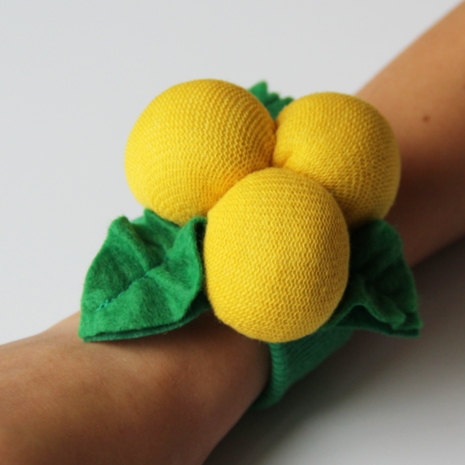 Lemon pin cushion wrist Cute pin cushions handmade Fruit pin | Etsy