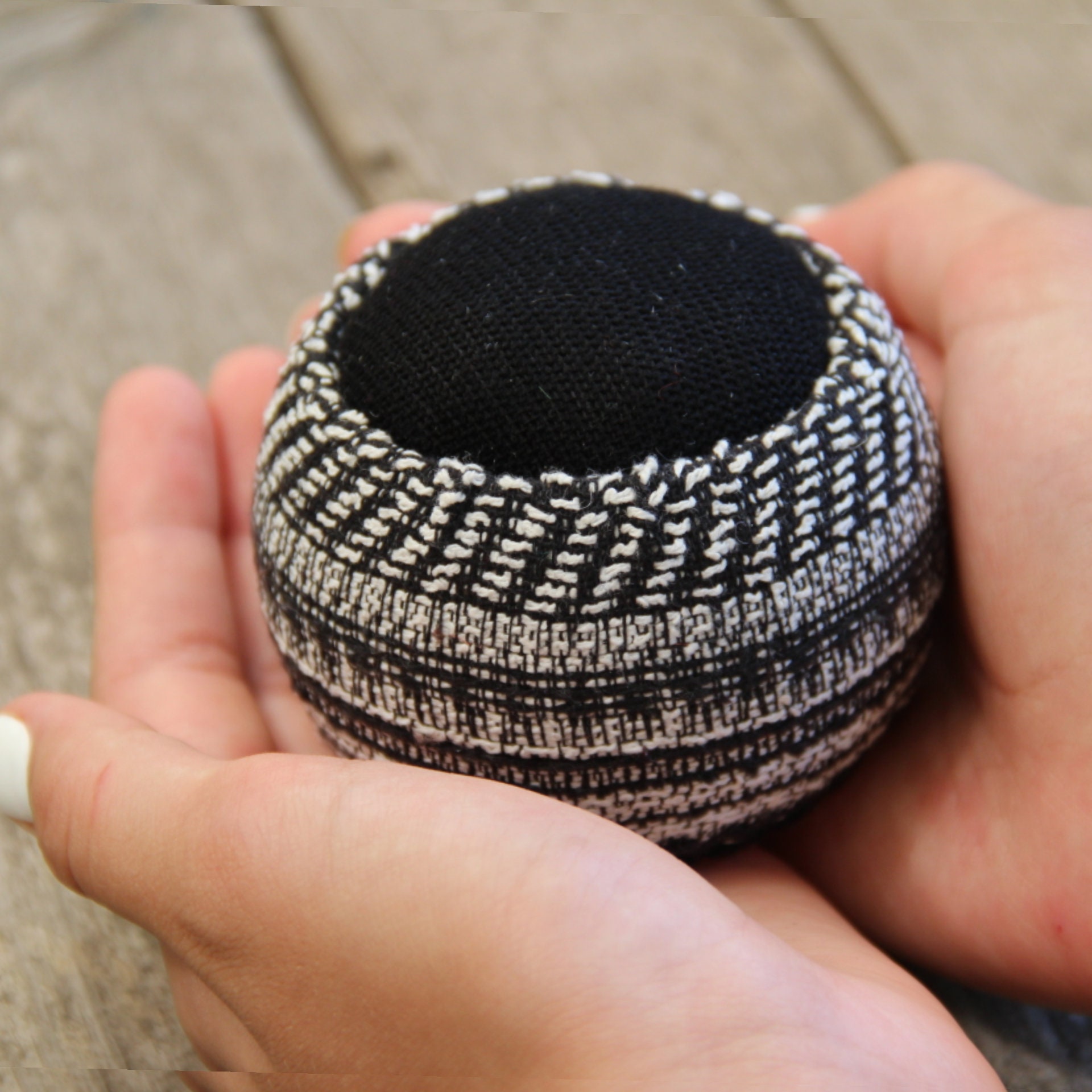 Monochrome pincushion tapestry Black and white pin cushions Etsy