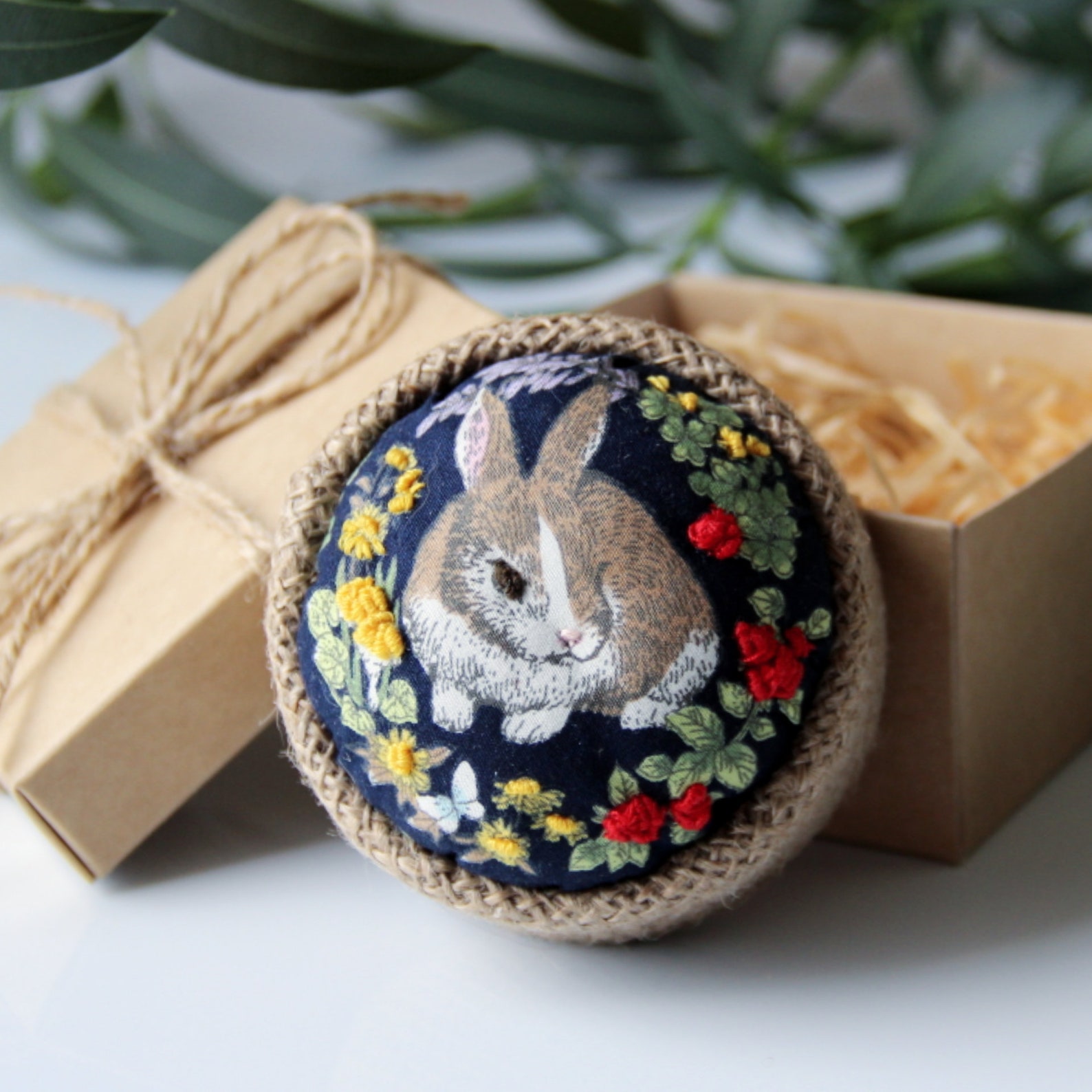 Bunny pin cushion handmade Cute animal pin cushion Etsy