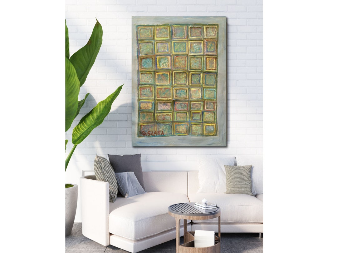 Colorful Wall Art Painting Abstract Wall Hanging Canvas Oil Etsy