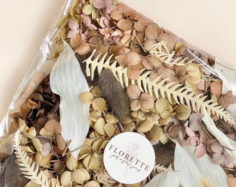 BAG of Caramel BROWNIE Confetti Dried Preserved Flowers Floral | DIY Natural Arrangement - great for gifts, decor, crafts and hampers!