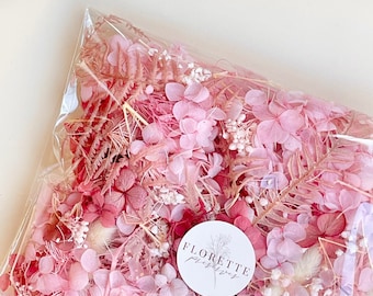 BAG of PINK Berry Fields Confetti Dried Preserved Flowers Floral | DIY Natural Arrangement - great for gifts, decor, crafts and hampers!