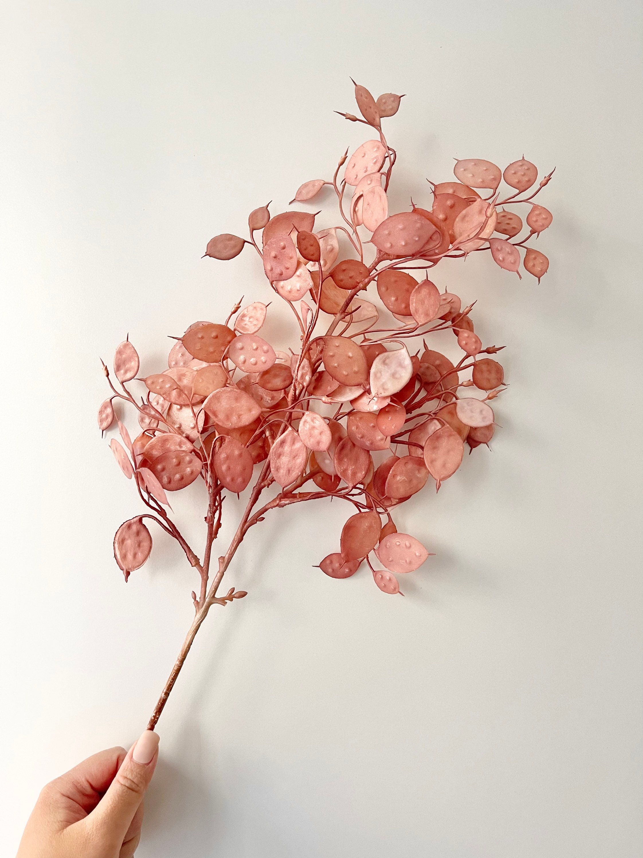 Artificial Faux PreservedLook Honesty Plant Leaves Wired Etsy