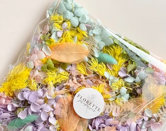 BAG of Rainbow FUNFETTI Dreams Confetti Dried Preserved Flowers Floral | DIY Natural Arrangement - great for gifts, decor, crafts,  hampers!