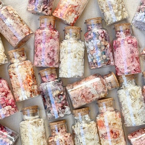 Bottle of Confetti Dried Preserved Flowers Floral | Natural Arrangement | DIY Dried Flowers - great for gifts, decor, crafts and hampers!