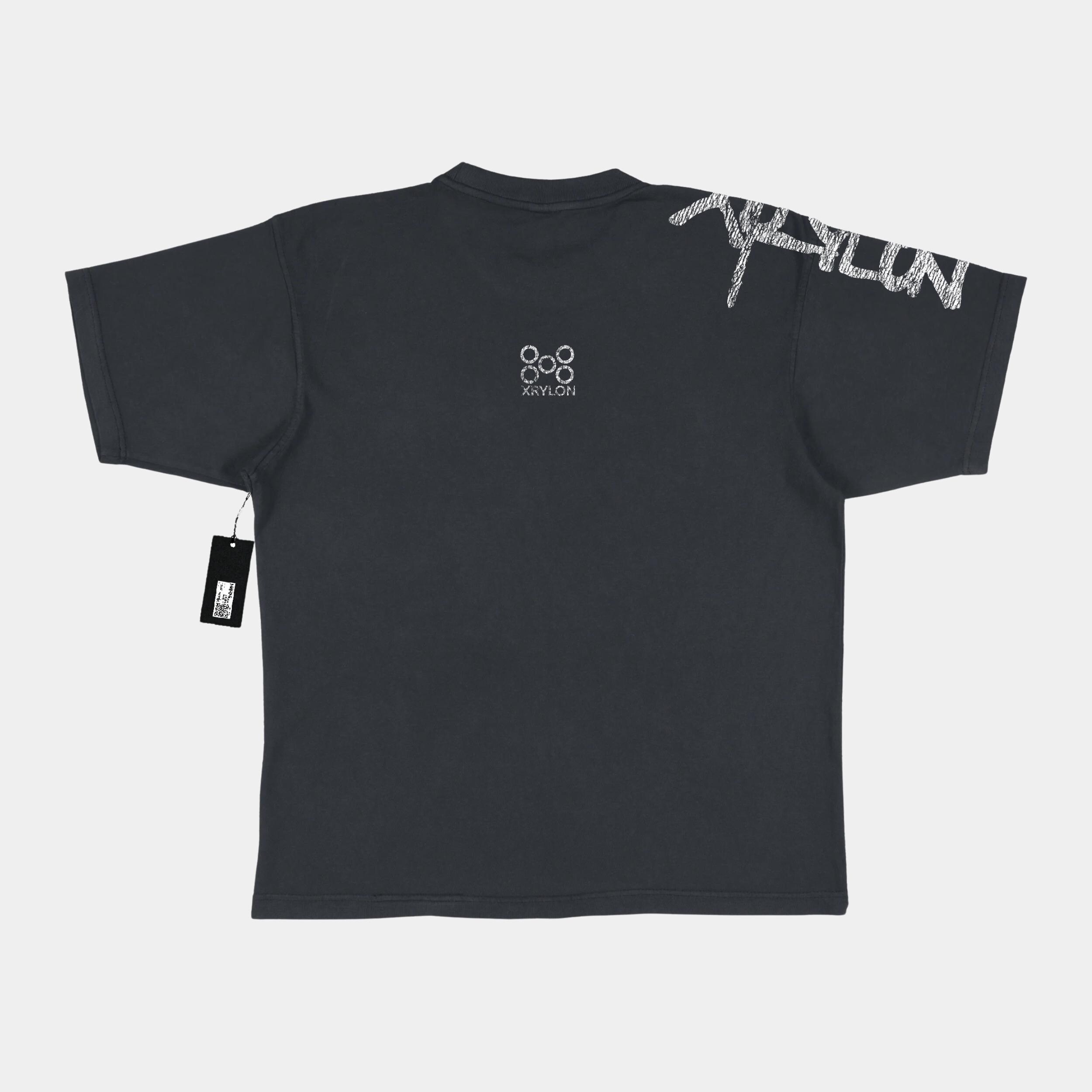 Boxy Vintage Tee – Phantom Vision by Xrylon | 260gsm 7.6oz
