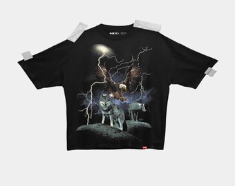 T-Shirt: Wolf & Eagle / 9oz Super Thick Tee