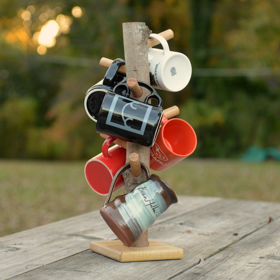 Mug Tree Coffee Mug Holder 6 Pegs Etsy