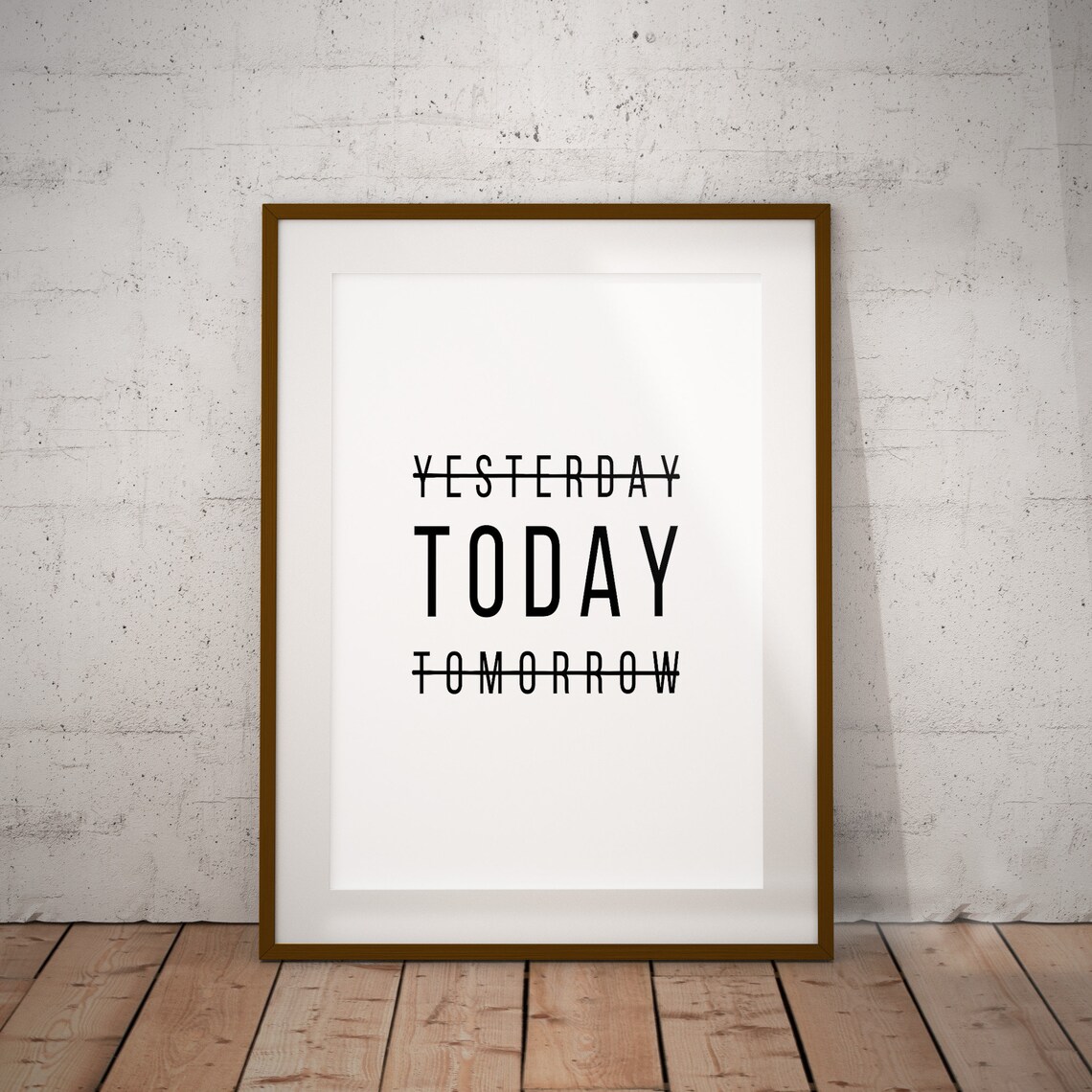 Today Yesterday Tomorrow Printable Motivational Quote - Etsy