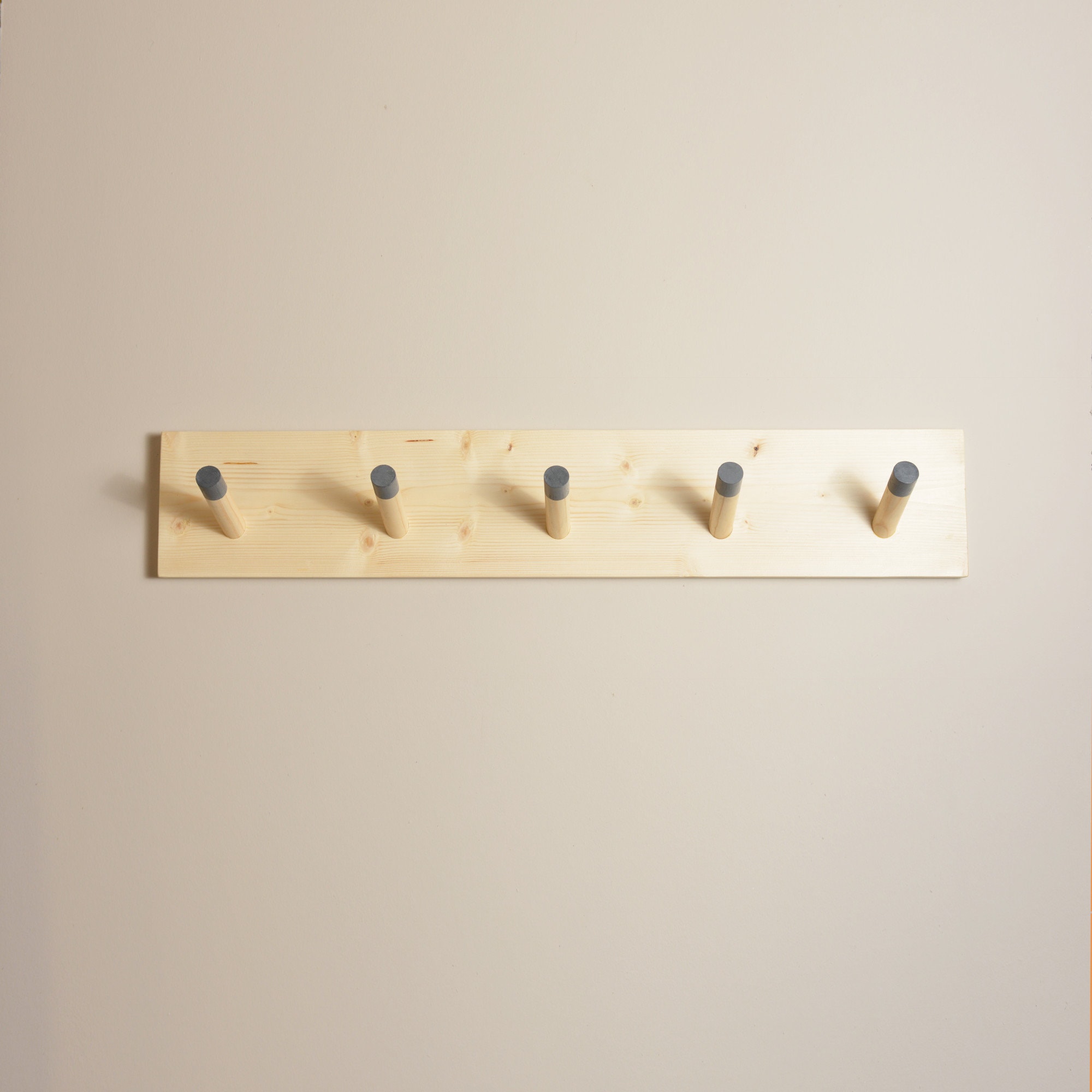 Wood Peg Coat Rack Handmade Simple Rustic Farmhouse Entryway Etsy