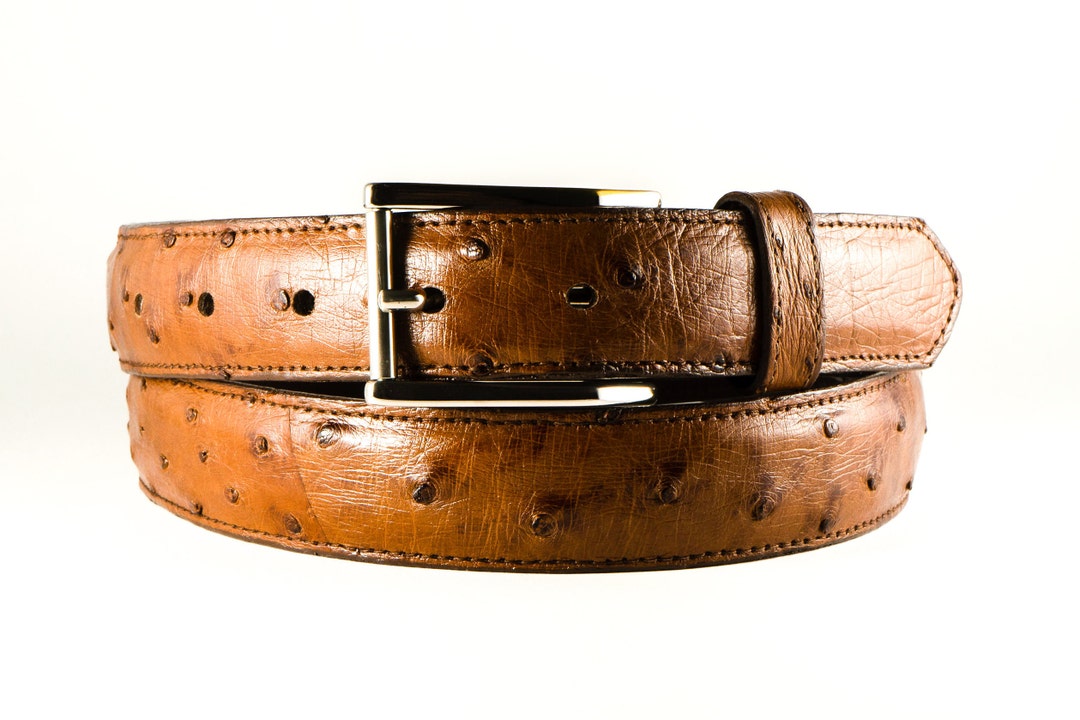 Men's Ostrich Belt Full-quill South African Rich - Etsy