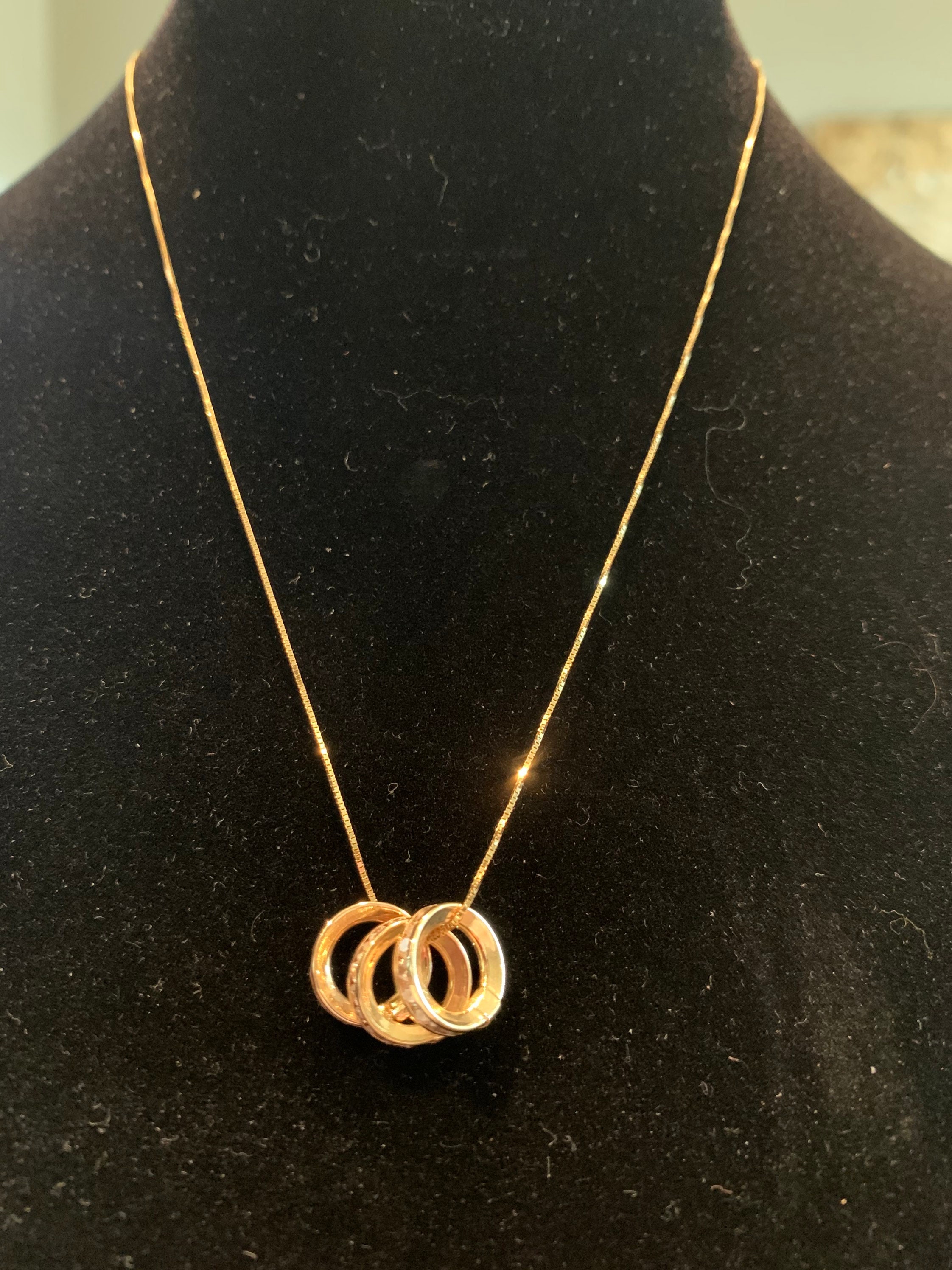 18K Saudi Gold Minimalist 16 Necklace with Pendant | Etsy