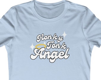 Maglietta Honky Tonk Angel - Maglietta da donna con tema country