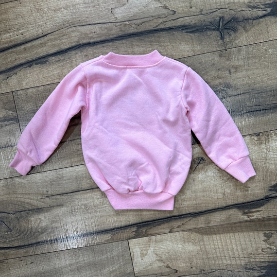 Vintage 90's Toddler Bunny Sweatshirt, Size 2T, E… - image 2