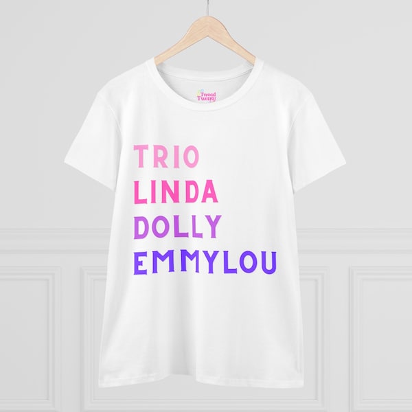 Women's Country Shirt, Trio Tee, Dolly Parton, Linda Ronstadt, Emmylou Harris