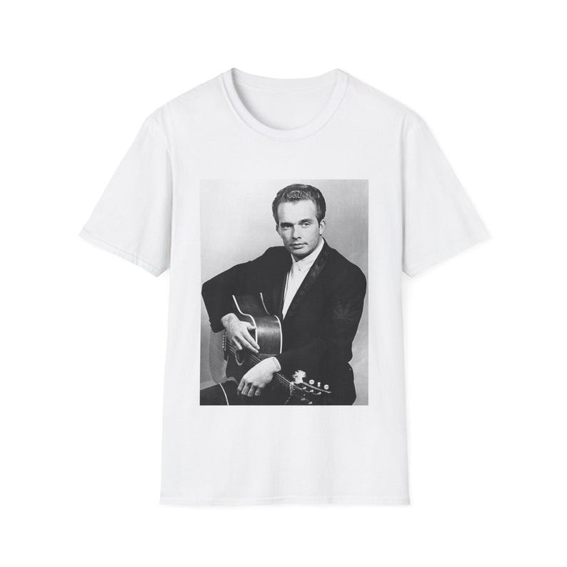 Merle Haggard Tshirt, Country Singer Tee image 1