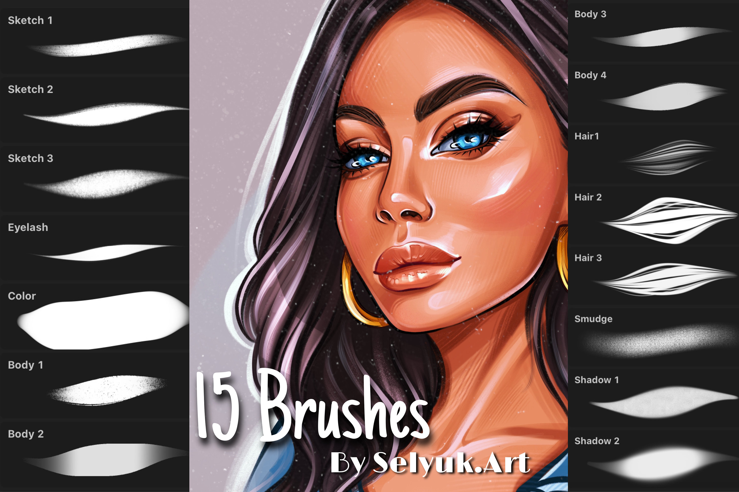15 brushes for custom painting Procreate Brushes Procreate Etsy