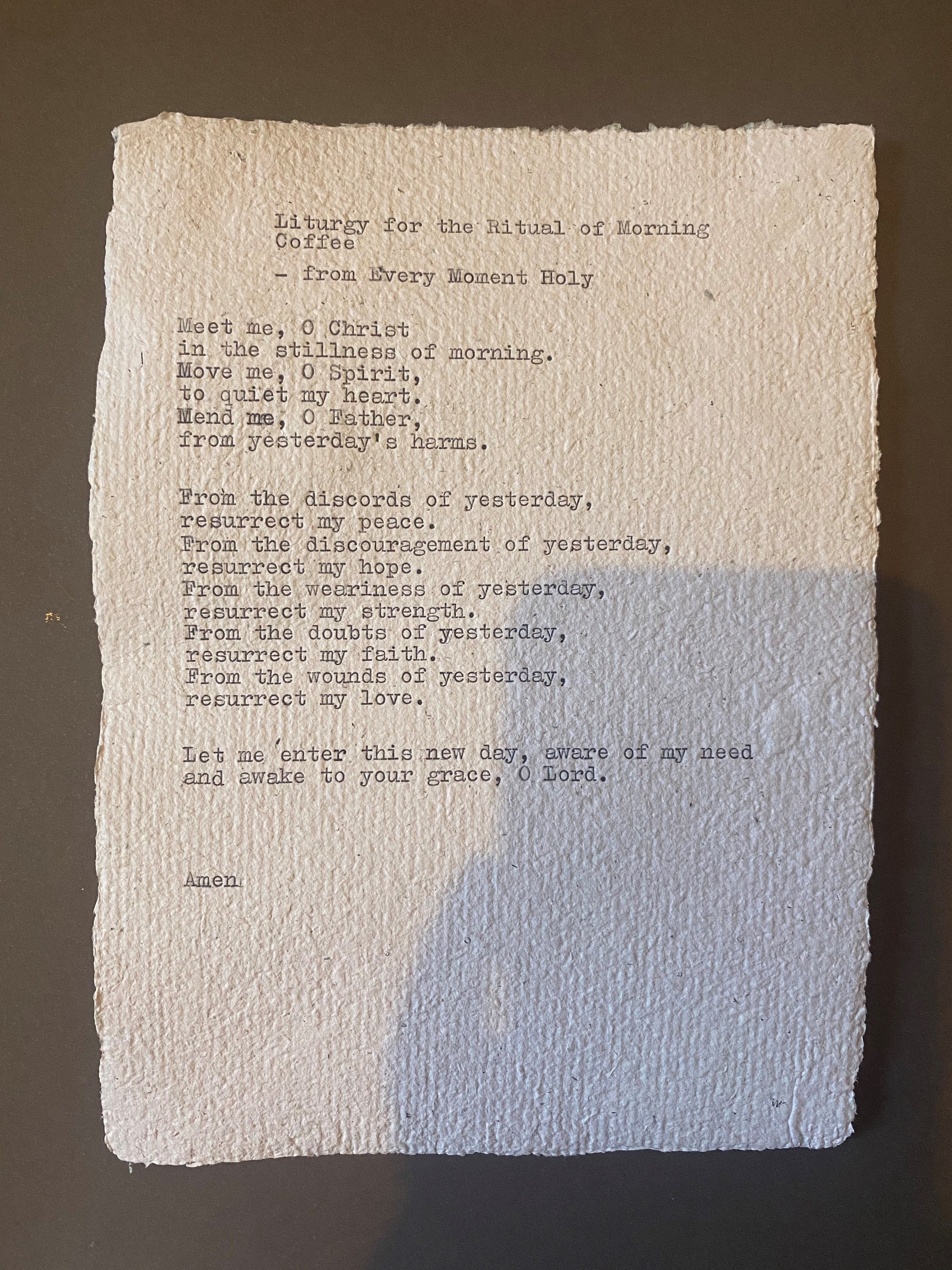 Personalised typewritten letter YOUR TEXT Handmade poems Etsy