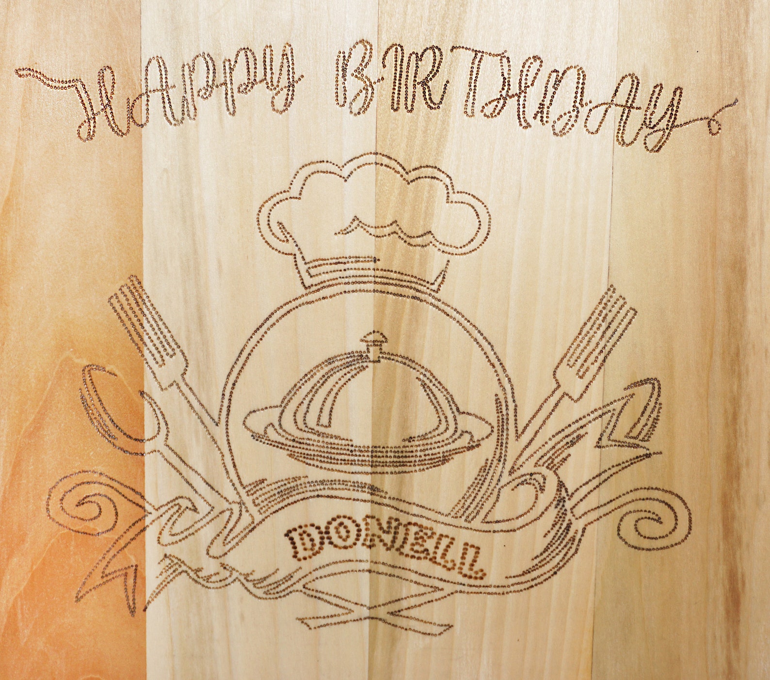 Birthday Custom Hand Made Cutting Board Etsy