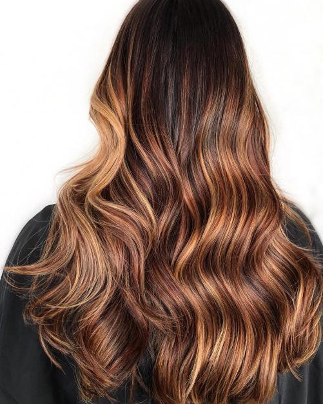 Luxury Sunset Caramel Brown Highlight Balayage 100% Human Hair - Etsy Israel Luxury Sunset Caramel Brown Highlight Balayage 100% Human Hair - Etsy Israel