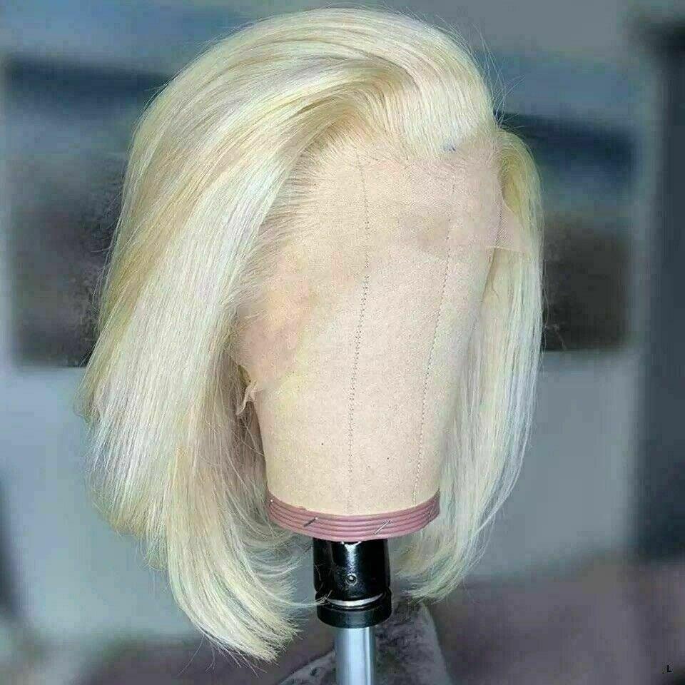 Luxury Remy Platinum Blonde 613 Bob 100% Human Hair Swiss - Etsy India