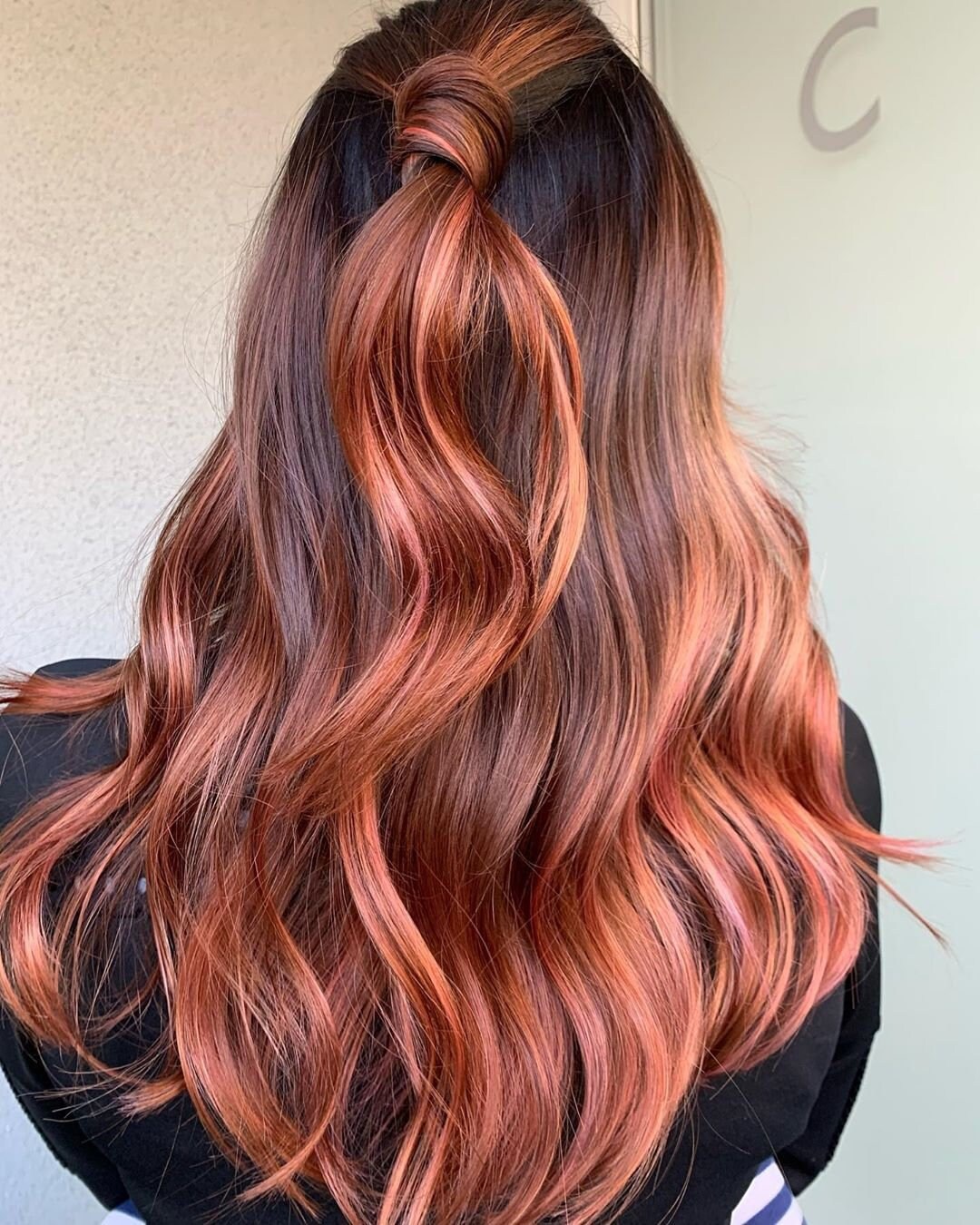 Luxury Red Rose Gold Dark Brown Balayage 100% Human Hair Swiss - Etsy Norway Luxury Red Rose Gold Dark Brown Balayage 100% Human Hair Swiss - Etsy Norway