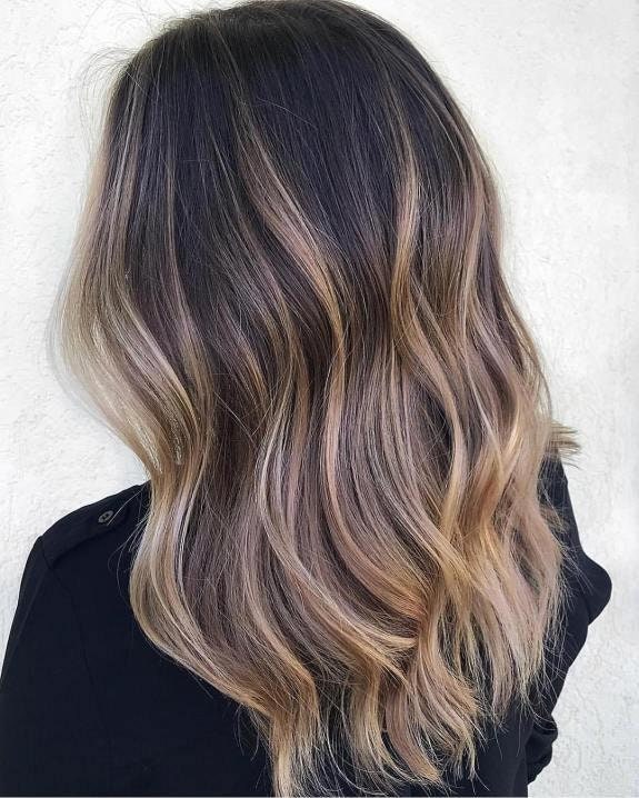 caramel balayage blonde
