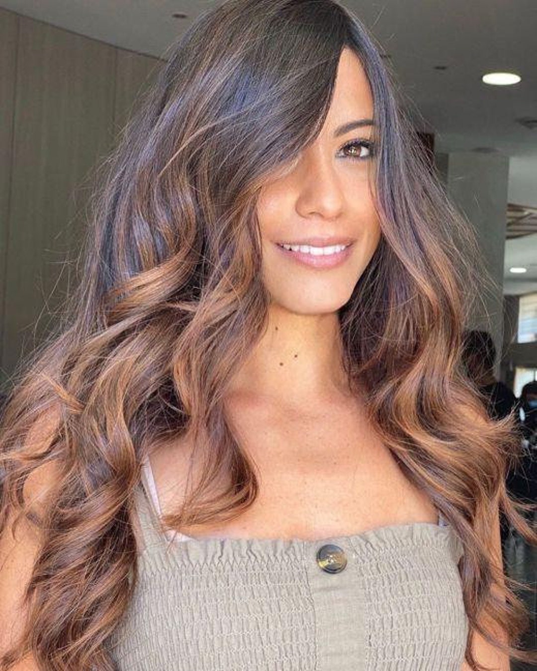 Luxury Dark Brown Bronze Toffee Balayage 100% Human Hair Swiss - Etsy Hong Kong Luxury Dark Brown Bronze Toffee Balayage 100% Human Hair Swiss - Etsy Hong Kong