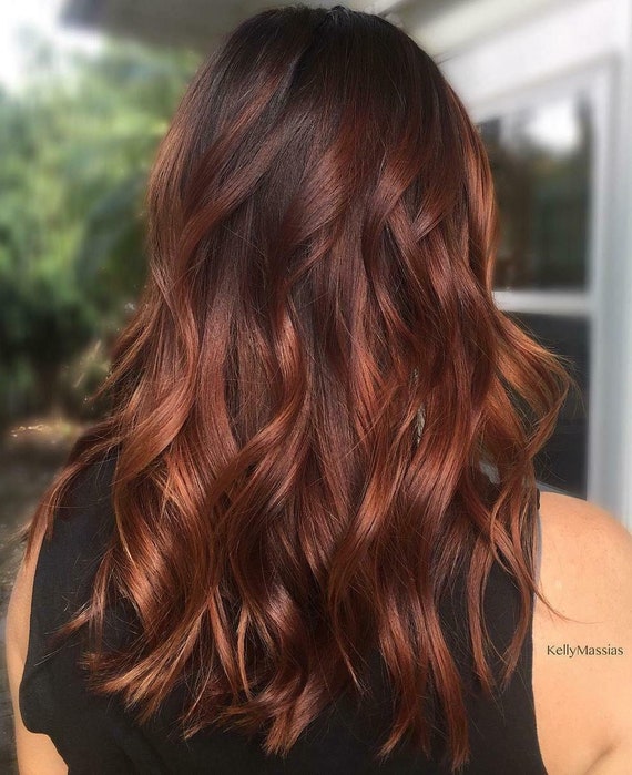 waarom niet spoel communicatie Luxe koperen melt balayage highlight 100% menselijk haar - Etsy België