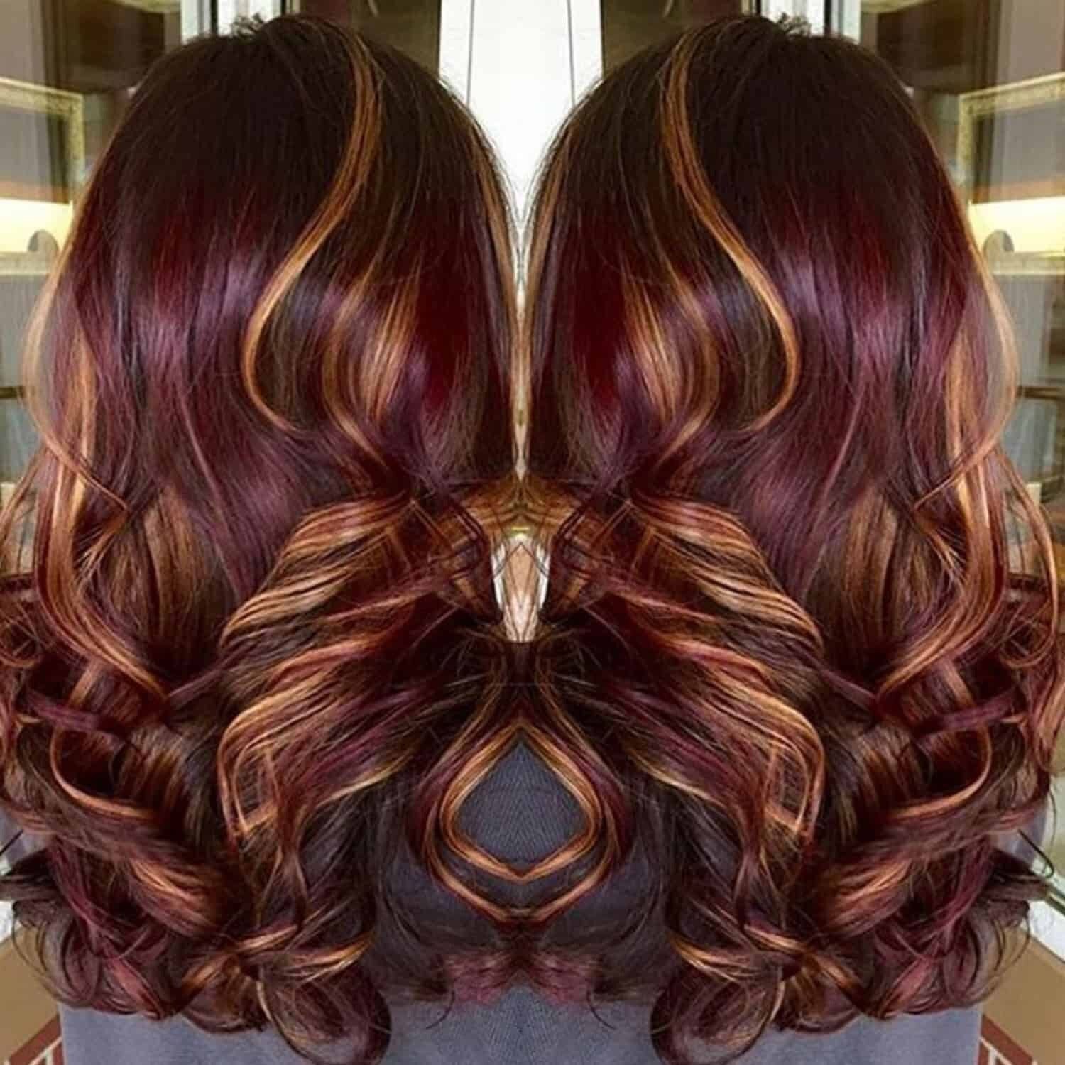 Red Balayage Hair - Etsy Red Balayage Hair - Etsy