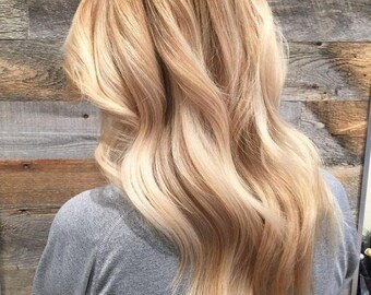 Luxury Honey Blonde & Caramel Balayage 100% Human Hair Swiss - Etsy Singapore Luxury Honey Blonde & Caramel Balayage 100% Human Hair Swiss - Etsy Singapore