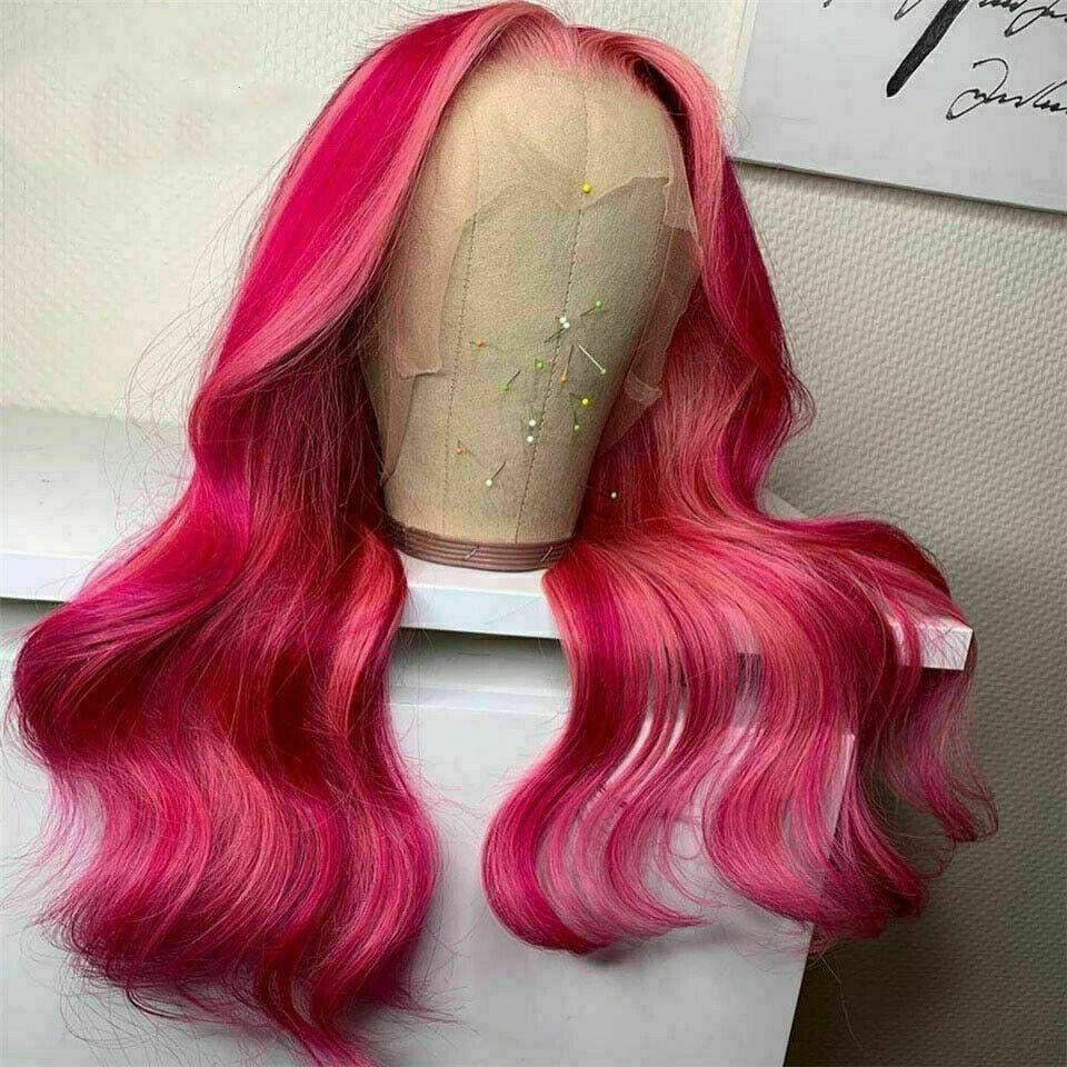 Luxury Remy Pink Fuchsia Balayage Highlight 100% Human Hair - Etsy Luxury Remy Pink Fuchsia Balayage Highlight 100% Human Hair - Etsy