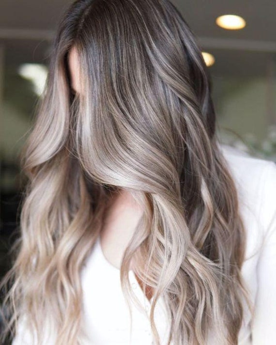 Luxury Babylights & Ash Blonde Brown Balayage 100% Human Hair - Etsy Luxury Babylights & Ash Blonde Brown Balayage 100% Human Hair - Etsy